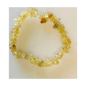 Citrine chip bracelet