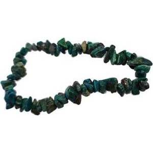 Chrysocolla chip bracelet