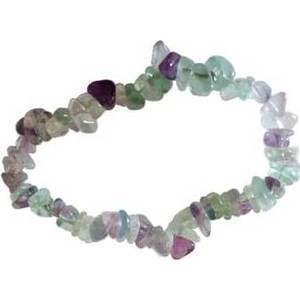 Fluorite chip bracelet