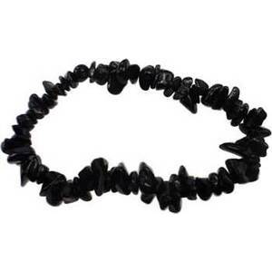Obsidian, Black chip bracelet Obsidian, Black chip bracelet