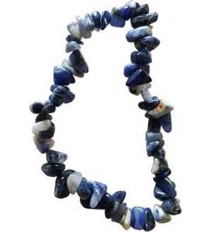 Sodalite chip bracelet