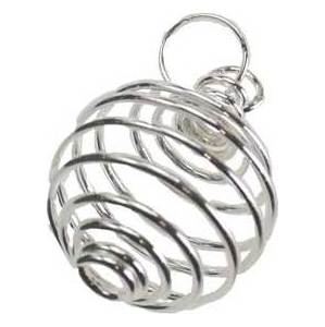 (set of 24) 3/4" Silver Plated coil