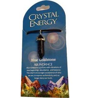 Abundance (blue goldstone) double terminated Abundance (blue goldstone) double terminated