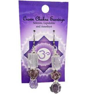 Crown chakra earrings