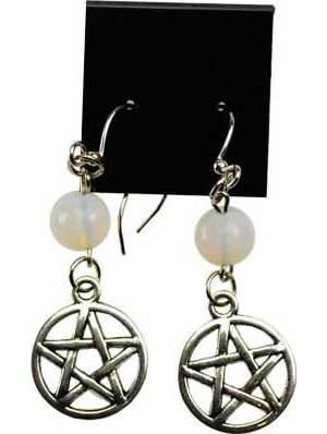Opalite Pentagram Earrings