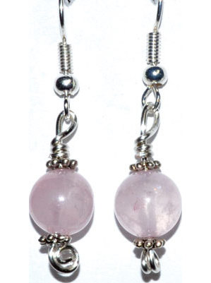Rose Quartz dangle earrings Rose Quartz dangle earrings