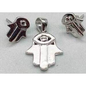 Fatima Hand earrings & pendant sterling Fatima Hand earrings & pendant sterling