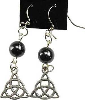 Hematite Triquetra Earrings Hematite Triquetra Earrings
