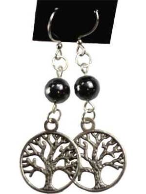 Hematite Tree of Life Earrings Hematite Tree of Life Earrings