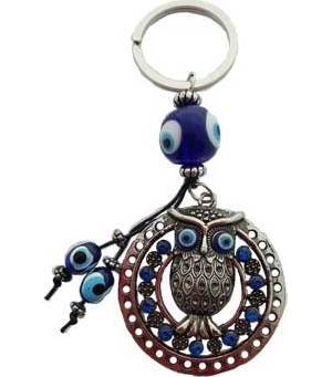 Owl Evil Eye Keychain