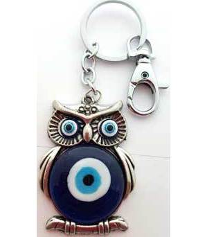 Owl Evil Eye Keychain