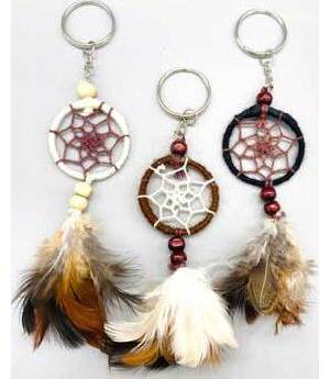 (set of 6) 2" Natural dreamcatcher keychain (set of 6) 2" Natural dreamcatcher keychain