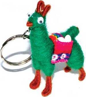 Money Llama key ring