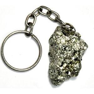 Pyrite keychain