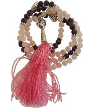 Rose Quartz & Amethyst Mala