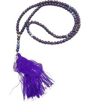 Goddess, Amethyst & Lapis japmala