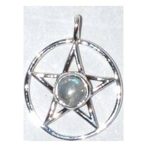 11/16" Pentagram Moonstone sterling