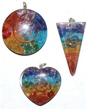 Orgone Chakra spiral (set of 3) Orgone Chakra spiral (set of 3)
