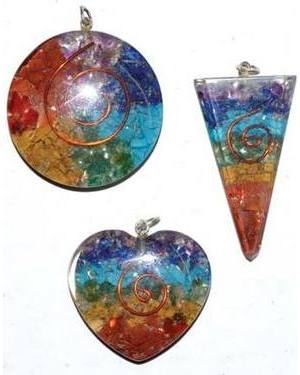 Orgone Chakra spiral (set of 3)