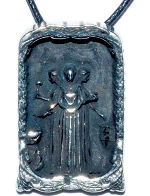 Saint Brigid pewter