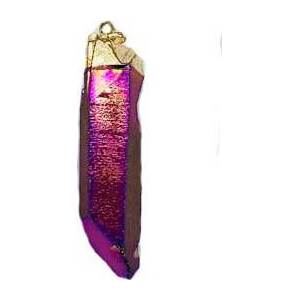 (set of 3) 2" Rainbow Quartz pendant