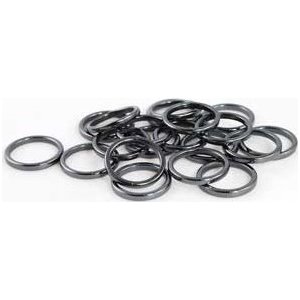 (set of 100) 3mm Hematite rings