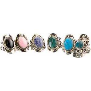 Stone Adjustable Ring (Various)