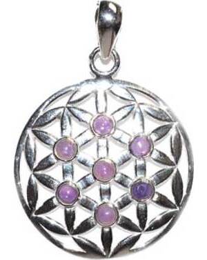 30mm Flower of Life amethyst pendant 30mm Flower of Life amethyst pendant