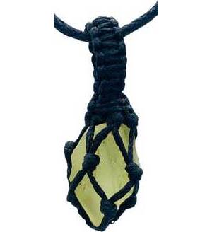 Lemon Quartz rough tread cage pendant