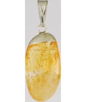 Citrine Tumbled Pendant