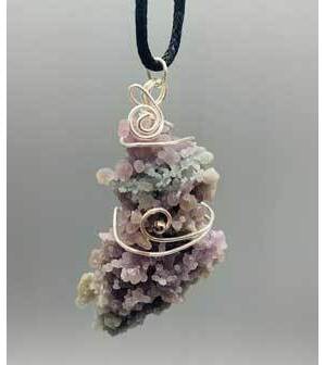 Agate, Grape wire wrapped Agate, Grape wire wrapped