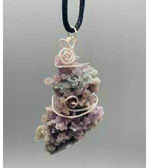 Agate, Grape wire wrapped