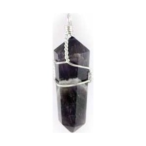 (set of 5) Amethyst wire wrapped point