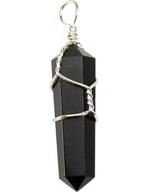 (set of 5) wire wrapped Black Obsidian point (set of 5) wire wrapped Black Obsidian point