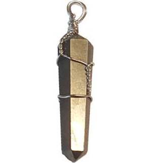 Wire Wrapped Pyrite point