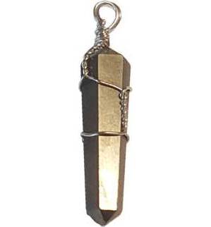 (set of 5) wire wrapped Pyrite point (set of 5) wire wrapped Pyrite point