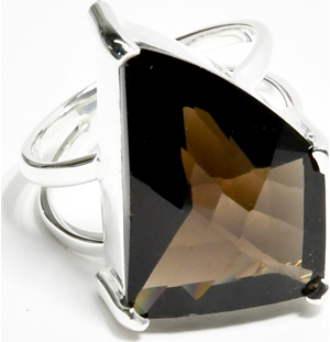 size 9 Smoky Quartz ring