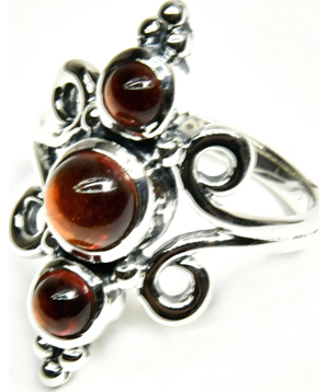 size 8 Hessonite ring