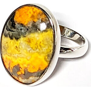 size 8 Mustard Jasper ring