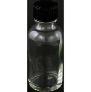 Clear 1oz Glass Bottle & Cap