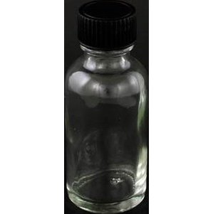 Clear 1oz Glass Bottle & Cap Clear 1oz Glass Bottle & Cap