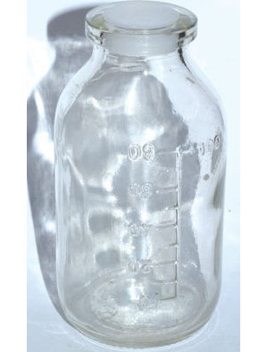 4oz Clear Glass Bottle