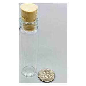 2dr glass vial w/ cork