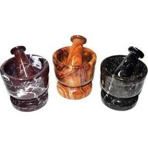 3 3/4" assorted mortar and pestle set