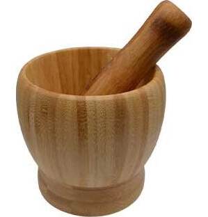 4" Wooden Mortar and Pestle Set 4" Wooden Mortar and Pestle Set