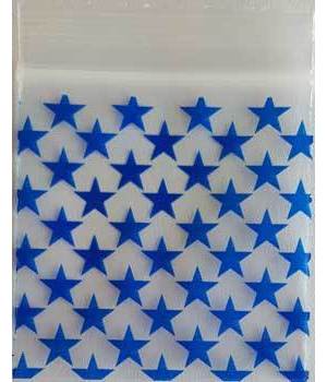 Blue Stars Resealable bags 2" x 2" 100/pkg 2.5mil Blue Stars Resealable bags 2" x 2" 100/pkg 2.5mil