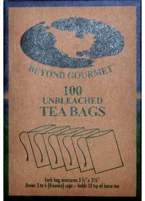 3 1/8"x 3 7/8" 100pk Paper Tea Bags 3 1/8"x 3 7/8" 100pk Paper Tea Bags