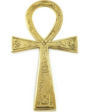 Brass Ankh 3 1/2" x 6 1/2"