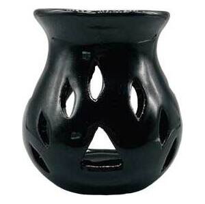 4" Black Ceramic oil diffuser