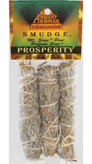 Prosperity Smudge Stick 3pk 4" Prosperity Smudge Stick 3pk 4"